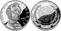 Abraham Lincoln Silver Dollar coin