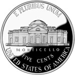 2006 Jefferson 5-cent coin 'Return to Monticello' reverse